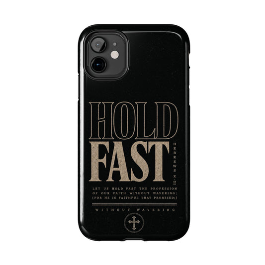 Hold Fast — Hebrews 10:23 Christian phone case on iPhone 11