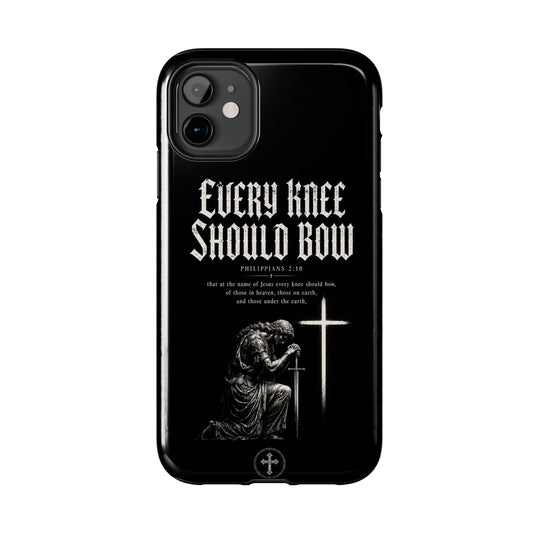Every Knee Should Bow — Philippians 2:10 Christian phone case on iPhone 11