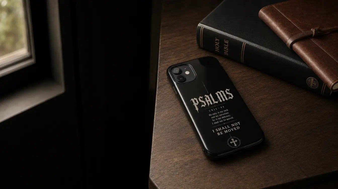Psalm 62:6 I Shall Not Be Moved phone case